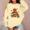 Children's Fashionable Casual Long-sleeved Loose Christmas Print Pullover Sweatshirt