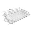 New Stainless Steel Barbecue Plate Non-Stick Oven Baking Tray Oil Frying Baking Pan Grill Mesh Drain Basket Kitchen Tools