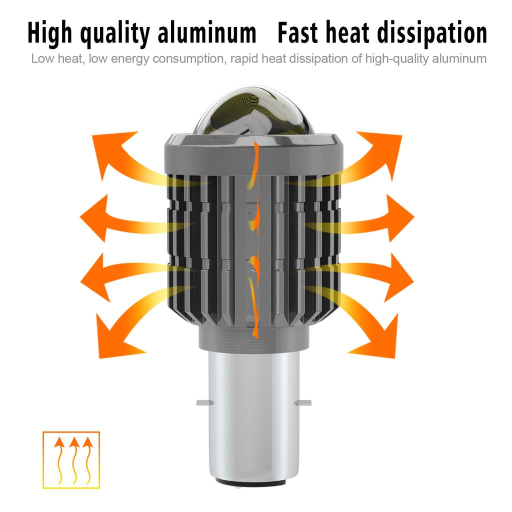 1 Adet Motosiklet LED Far Far Ampulü1000LM 6000K 3000K Hi/Lo Işın ATV Moto Motosiklet Aksesuarları için Işık