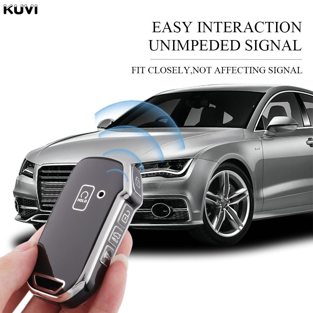 3 5 Buttons Tpu Car Smart Key Case For Kia Telluride Sx Sportage R K5 Gt Line Seltos Key Cover Shell Fob Bag