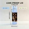 1PC Short Hair Chihuahua Dog 750ml Color Plastic Sports Water Bottle Leakproof Flip Straw Lid Suitable for Sports Office Home Use