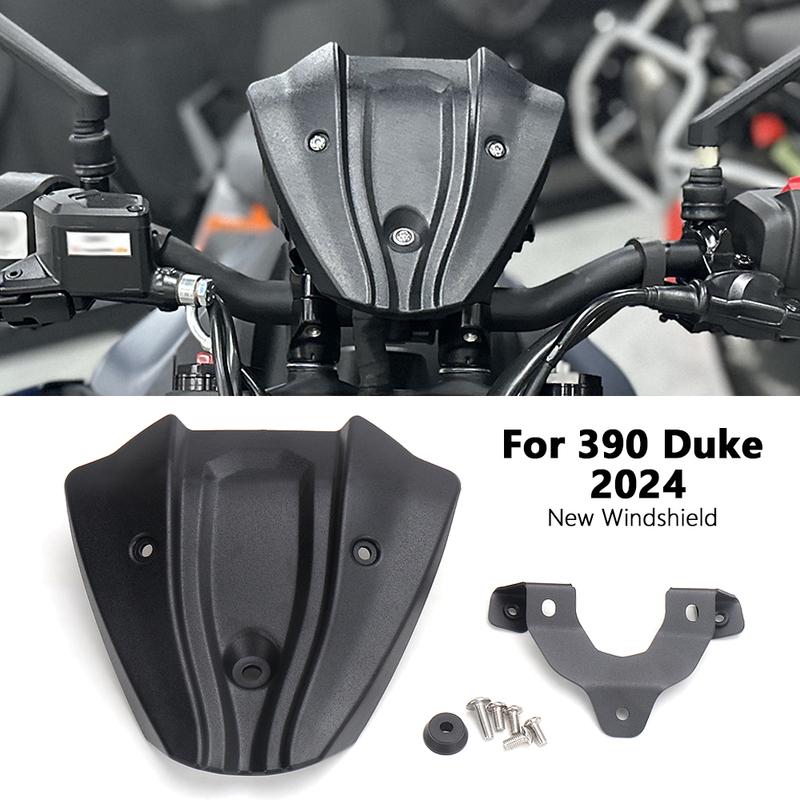 Windshield For 390 390Duke DUKE390 2024 2025 Motorcycle Windscreen Wind Deflector Sport Screen Shield Kit