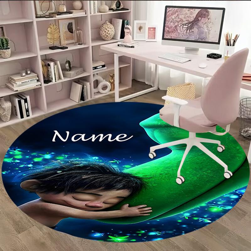 Customizable Good Dinosaur1 Round Non-Slip Carpet - Ideal for Garden, Picnic, Office, Perfect for Decoration, Suitable For All Seasons
