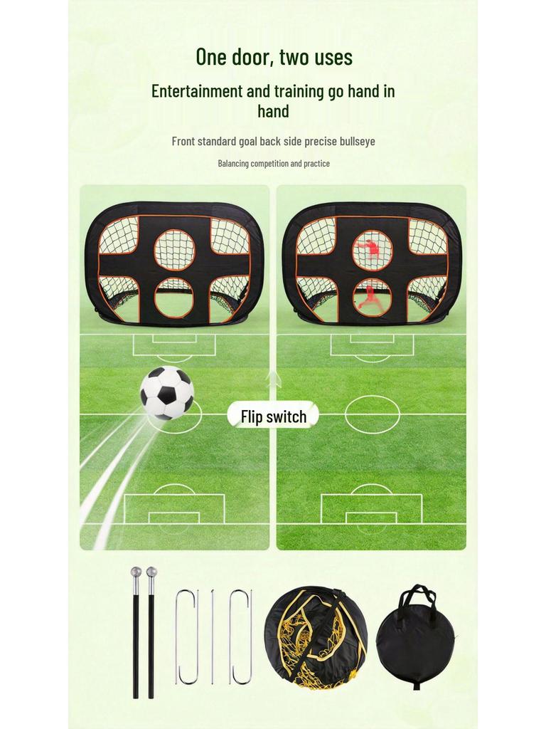 Kids' Portable Multi-Purpose Folding Soccer Goal for Indoor/Outdoor Use