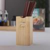 ZLIII Solid Wood Base Glass Condiment Set