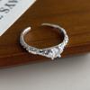 Xiaomi BF CLUB 925 Sterling Silver Ring For Women Jewelry Wide Gold Open Vintage Handmade Ring Allergy For Party Birthday Gift