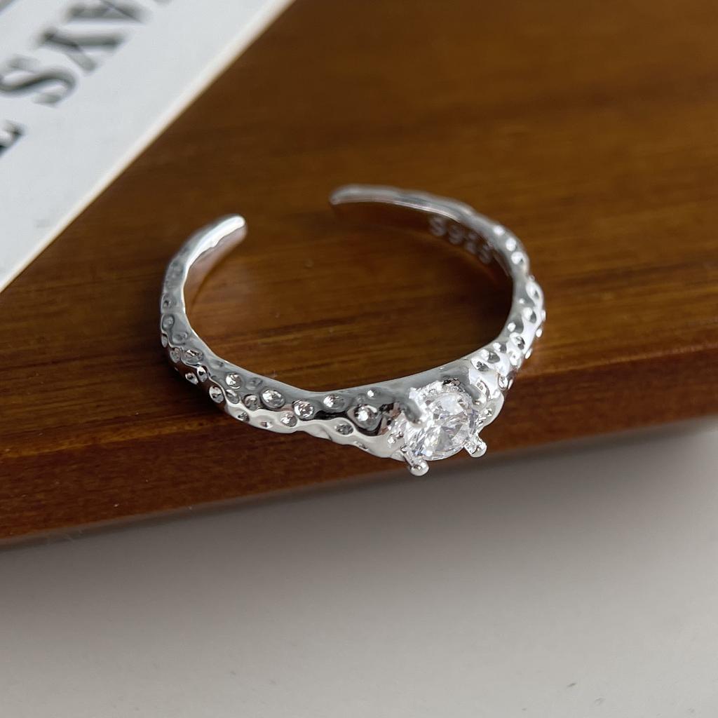 Xiaomi BF CLUB 925 Sterling Silver Ring For Women Jewelry Wide Gold Open Vintage Handmade Ring Allergy For Party Birthday Gift