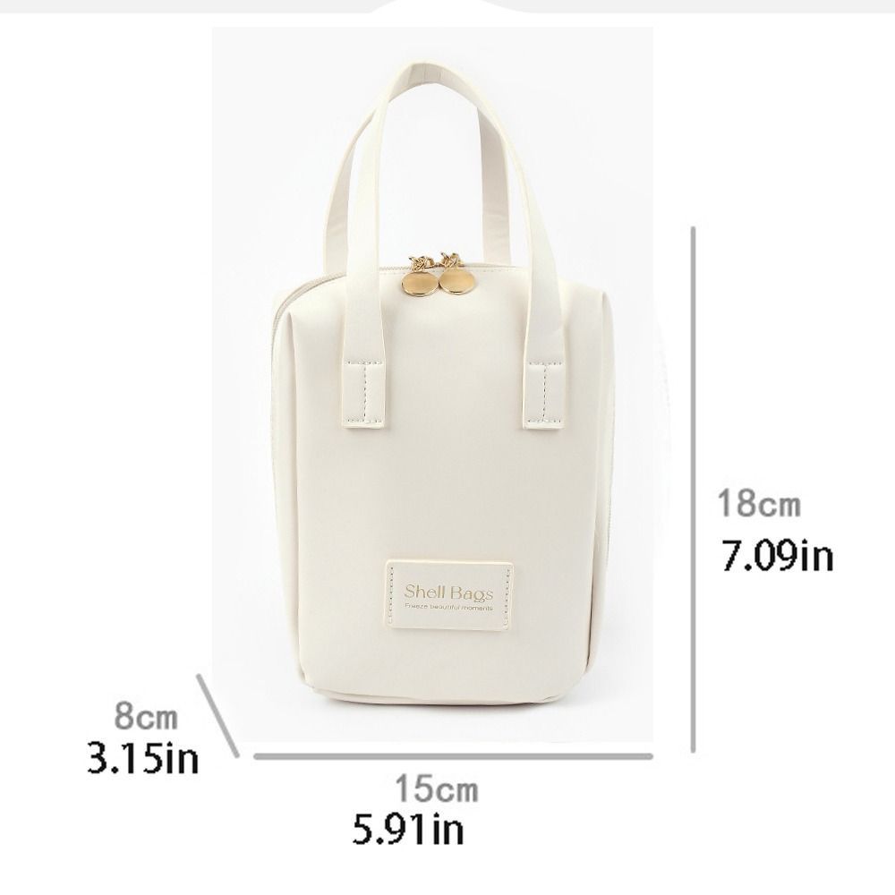 Zipper Makeup Pouch Bag Letter Travel Wash Bag Portable PU Leather Cosmetic Bag  Shopping