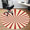 1pc Stripes Office Round Area Rug, Under Office Chairs Bedroom Living Room Home Decor, Room Deco