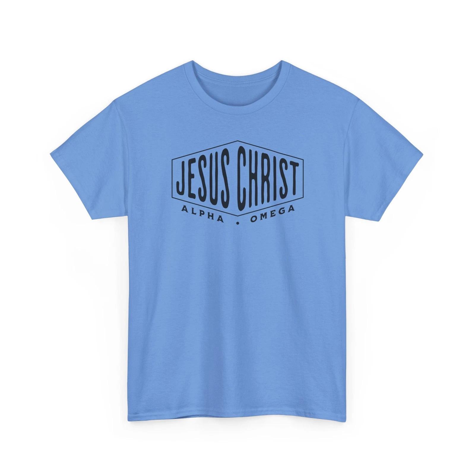 

Jesus Christ - Alpha Omega Christian Bible Verse T-Shirt M