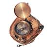 Busolă din alamă pentru bărbați, busolă de buzunar cu carcasă de piele, idee de cadou religios făcut manual, comuniune, botez (pentru Fiul meu, Cu dragoste, Mama)
