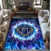 Tappeto in Velluto di Cristallo con Stampa Calcio Everton, Comodo Assorbente d'Acqua Antiscivolo Tappeto per Pavimenti Interni