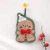 Christmas Cartoon Coral Fleece Hanging Hand Towel