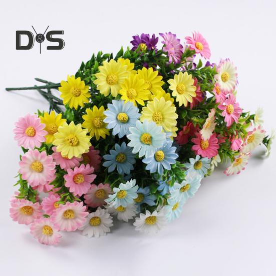Outdoor Artificial Daisies Flowers Fake Flowers for Indoor UV Resistant Waterproof Realistic Faux Flower Bouquets Outside Hanging Plants Garden Porch