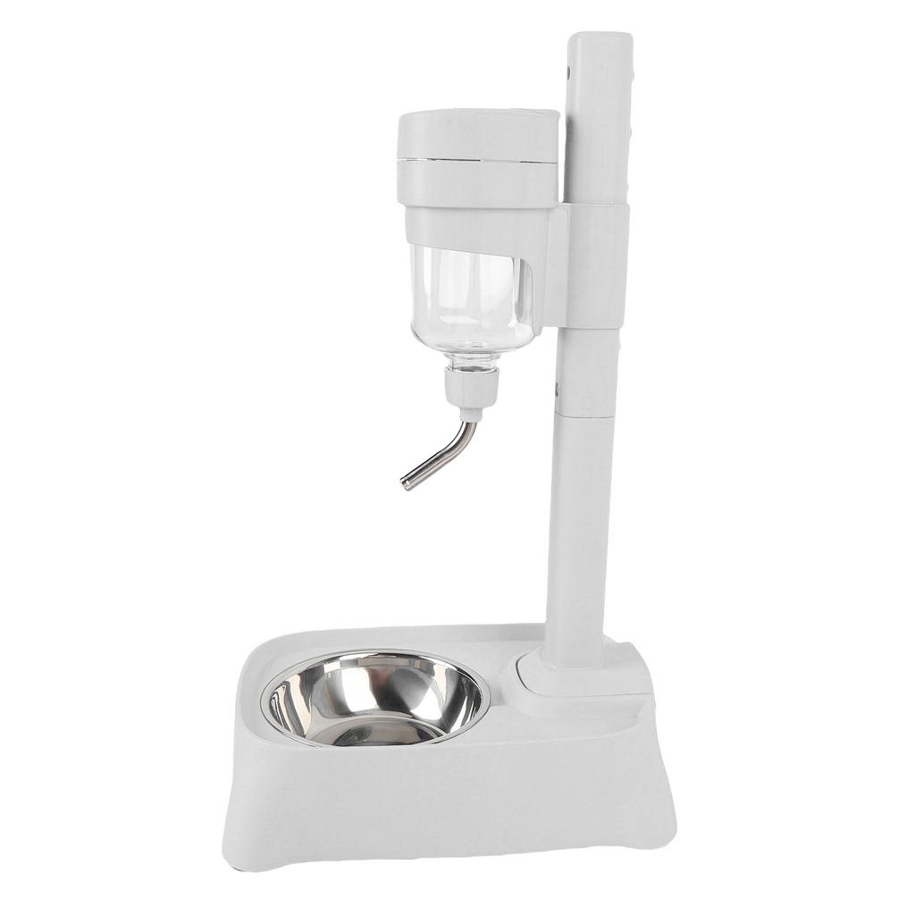 Stående vattendispenser för husdjur med skål i rostfritt stål, hög höjd, katt, hund, vattenmatare, automatisk vattendispenser för husdjur, 500 ml