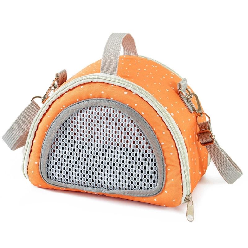 Multifunctional Hamster Carriers Bag Breathable Small Animal Travel Handbag With Safety Strap And Ventilation Holes