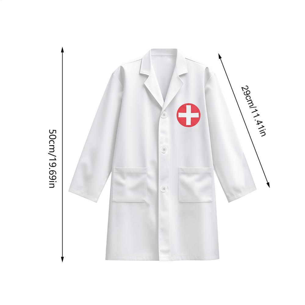 Children Cosplay Costumes Kids Doctor Clothing with Accessory Halloween Play the Role Props Uniform for Boys Girls Gifts