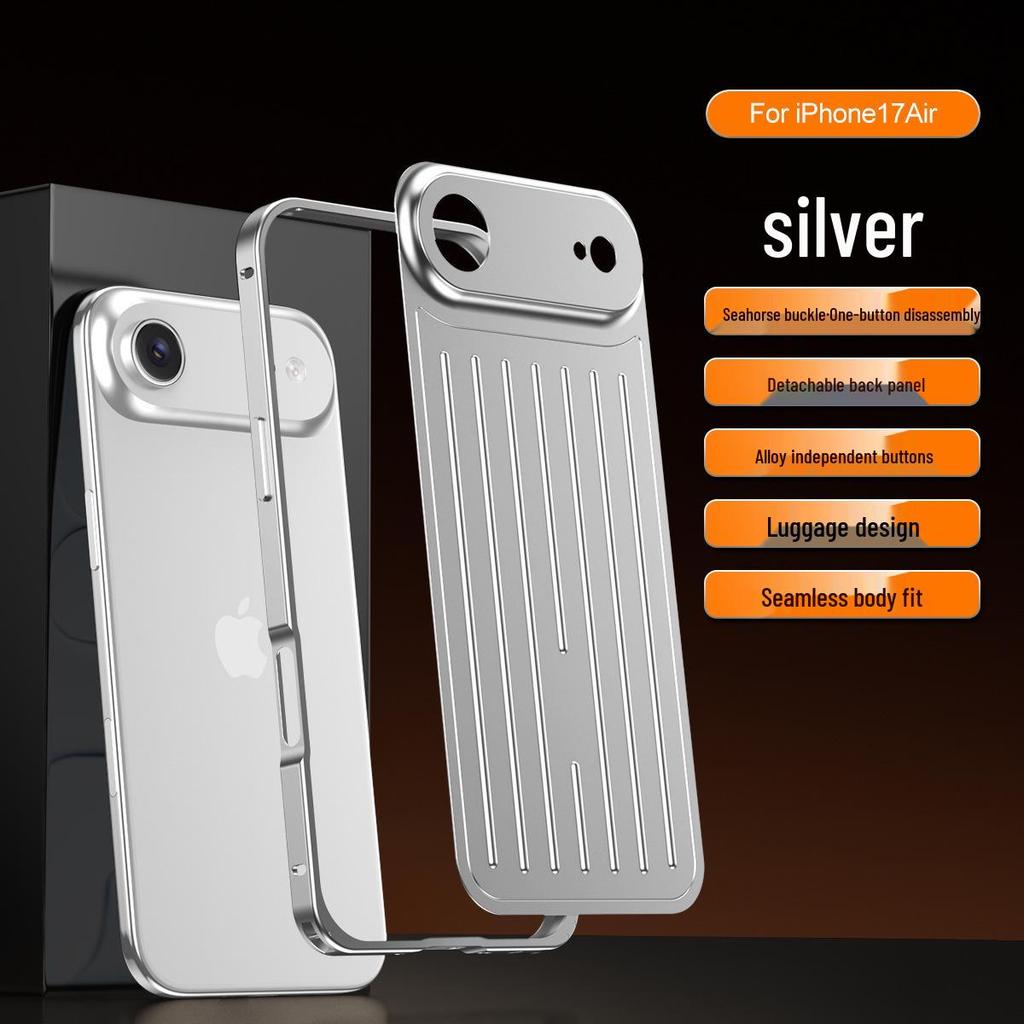 Custodia Ultra-Sottile Resistente alle Cadute in Alluminio per iPhone 17 Pro Max
