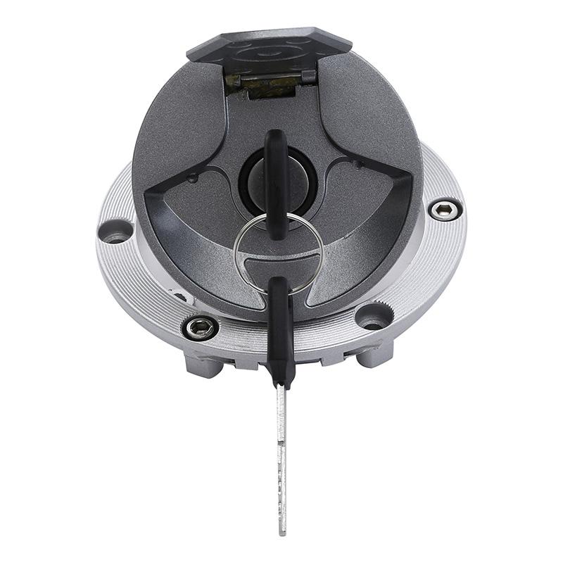Tapa de la tapa del depósito de combustible de gasolina de la motocicleta con cerradura y llave para Kawasaki Ninja 300 2013-2017 Ninja 250R 2008-2014 ER250 ER300 Z250 Z300