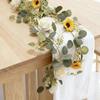 Eucalyptus & Rose Decorative Artificial Flower Vine for Home