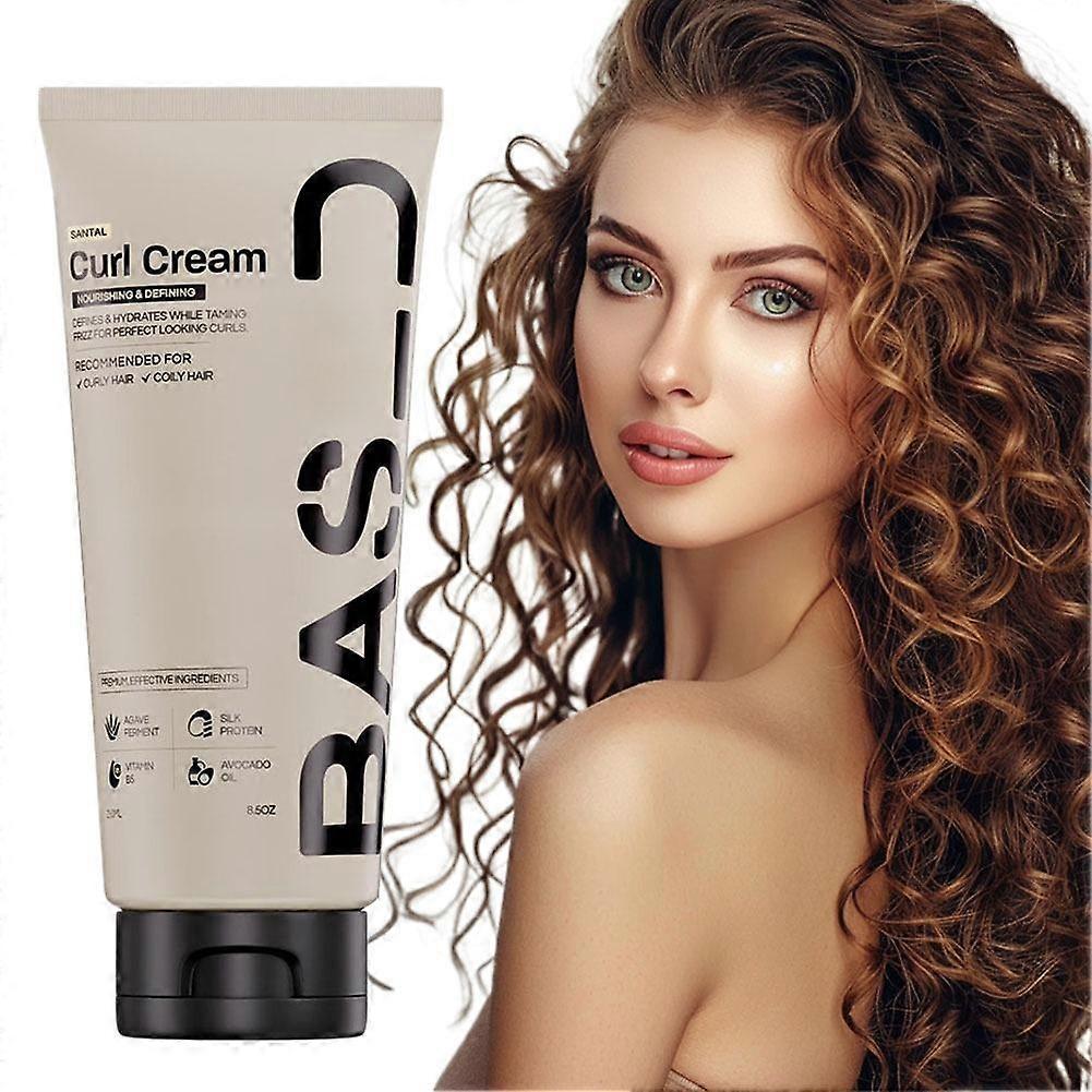 200ml Curling Cream for Instant Shape and Frizz Control with Moisturizing Formula for Soft Shiny Curls less