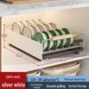 Cabinet Pull-Out Dish Drainer and Storage Rack