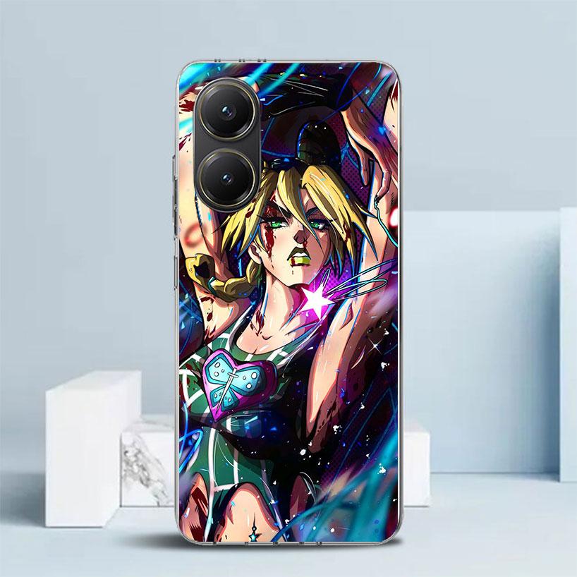 JoJo's Bizarre Adventure Jolyne Cujoh Soft Cover for Xiaomi Poco F7 Ultra X7 X6 X5 Pro M7 Phone Case Redmi 15 15C 13 13C 12 12C