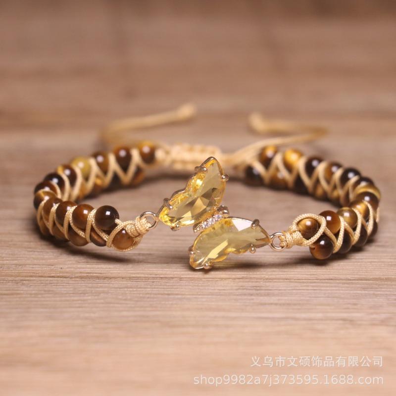 Turquoise Bamboo Bead Bracelet – Gold Accent Adjustable Boho Jewelry, Protection Healing Gift for Women