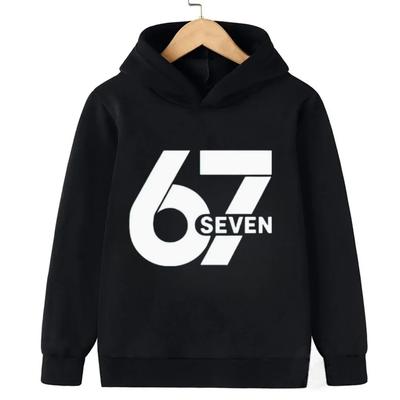 Spring Autumn 67 Six Seven Crazy Men's Hoodie Casual Fashion Fun Hooded Sweatshirt Pullover Women Clothing Top