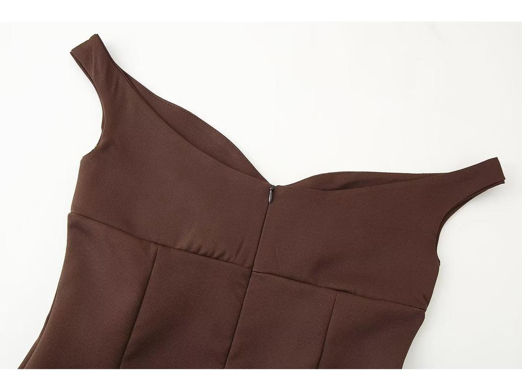 2025 Spring Women's European & American V-Neck Off-Shoulder Top with Long Pants