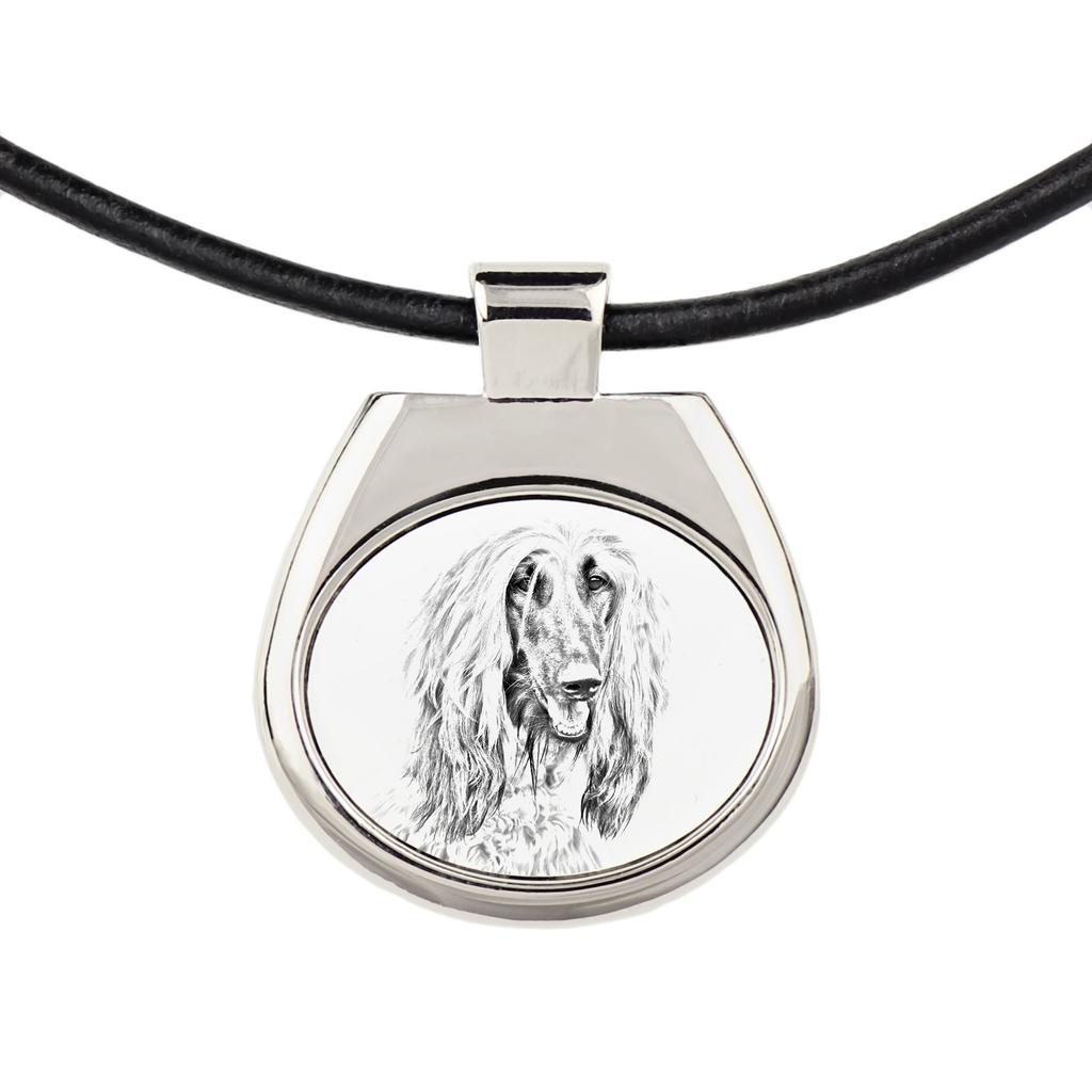 Afghan Hound, Tazi – Dog necklace, personalized pendant with a photo | Art-Dog