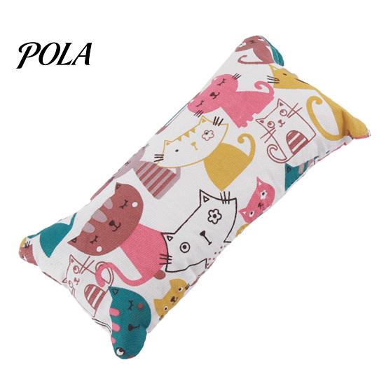 Soft Cat Pillow Toy Cuddle Toy, Catnip with Silver Vine, Crinkle Kitten Kicker Rustling Scratch Cute Print Snuggle for Indoor Cats Biting Kicking