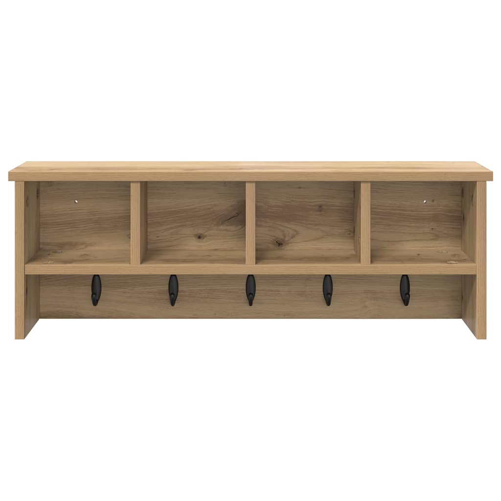 Wall Mounted Nightstand Artisan Oak 75 x 16 x 26 cm