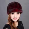 Real Mink Fur Hat Women'S Winter Fashion Baseball Hat Warm Mink Fur Knight Duck Tongue Hat Luxury Keep Warm Russian Lady Caps