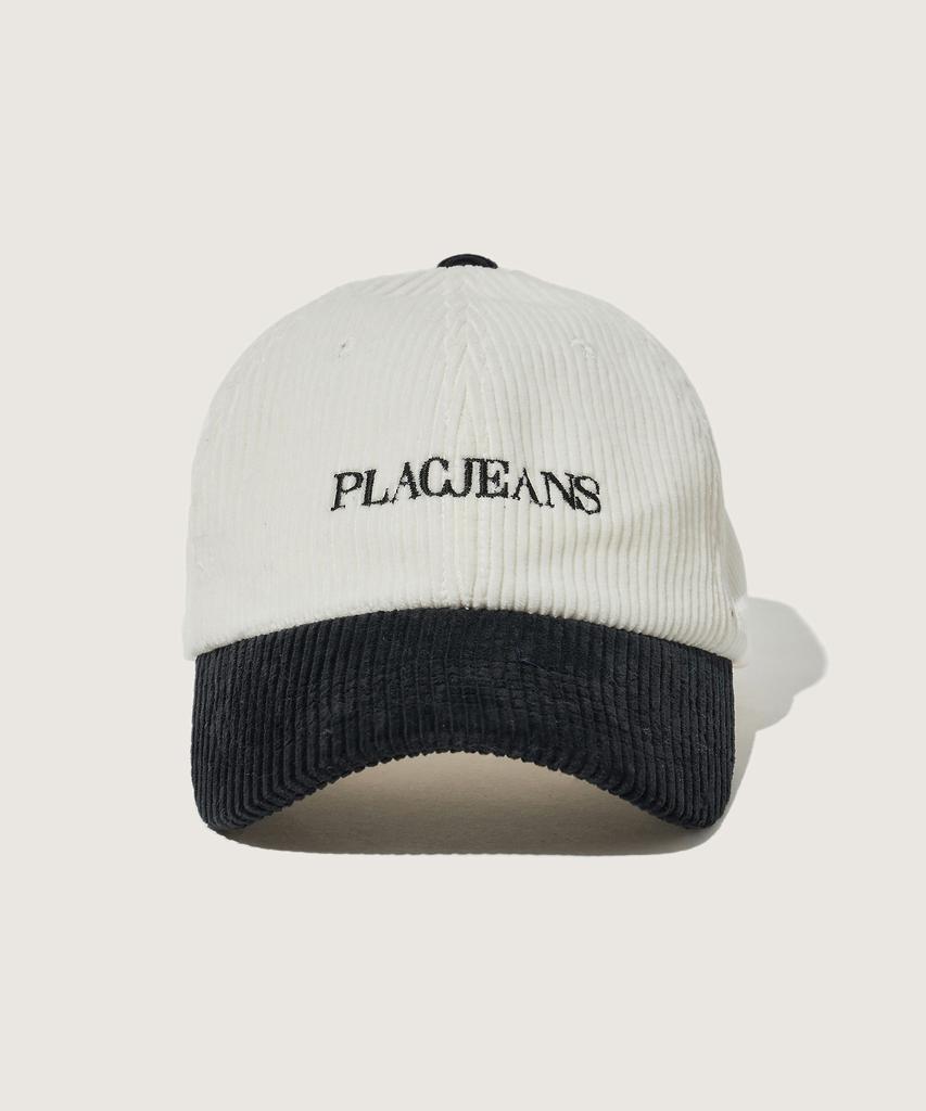PLAC Basic Logo Corduroy Ball Cap Ivory