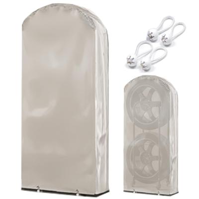 FIELDOOR Tire Stand Storage Cover, Slim Type, Replacement, with Ball Band, Rack Cover, Easy Installation [Light Beige]