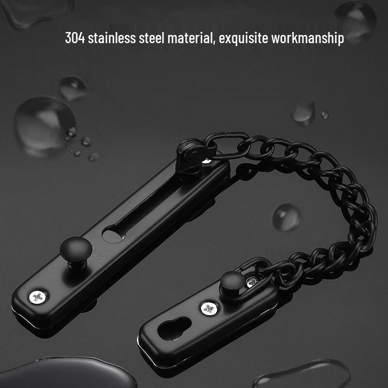 Chaîne de sécurité sans perçage pour porte en acier inoxydable 304 Honggong