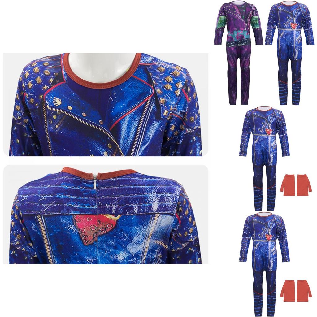 Descendants 3 Mal und Audrey Cosplay Kostüm für Kinder Perfekt für Halloween-Partys