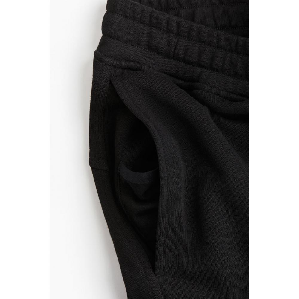 H M dryMove Cotton Cargo Jogger Pants Black