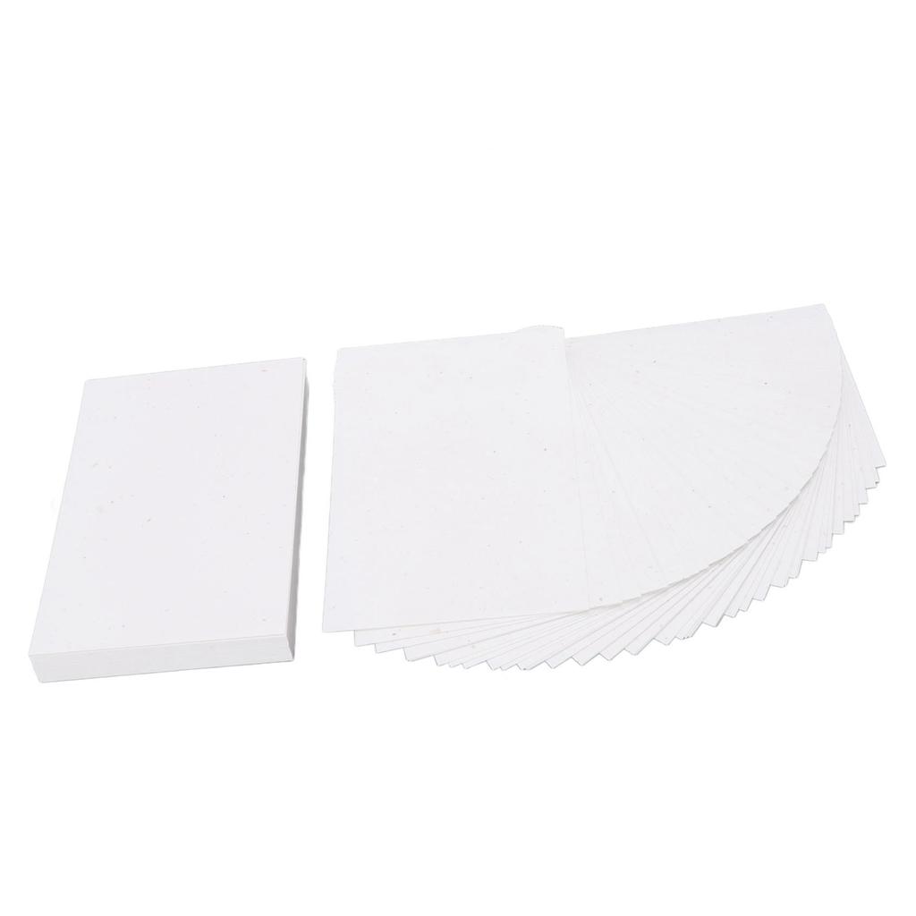 100 Pcs Cardstock Portable Small Hand Painted Art Cards Paper White Blank Postcards Pack Set for
