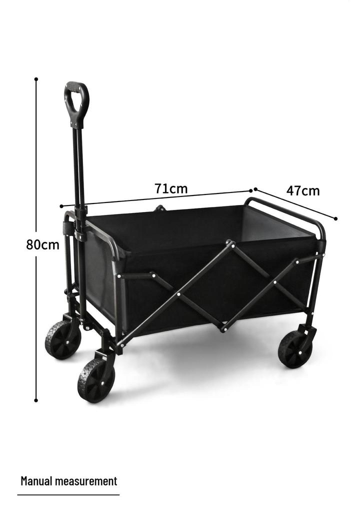 Foldable Off-road Camping Hand Cart and Trolley for Outdoor Supplies
