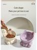Ceramic Cat Food Bowl - Cute Pet Feeding Dish