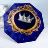 Royal Crown Emblem 8-Frame for Travel, Camping, Casual Lightweight Portable Umbrella, Essential for Every Family Holidays Birthday Gift
