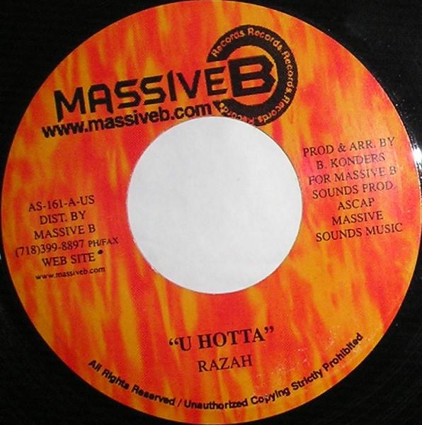 

7inch Record RAZAH - U Hotta AS161 Massive B US Reggae, Ska & Dub Used