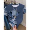 2025 Mens/Womens Comfortable Round Neck Short Sleeve T-Shirt With 3D Digital Print Urban Casual Style