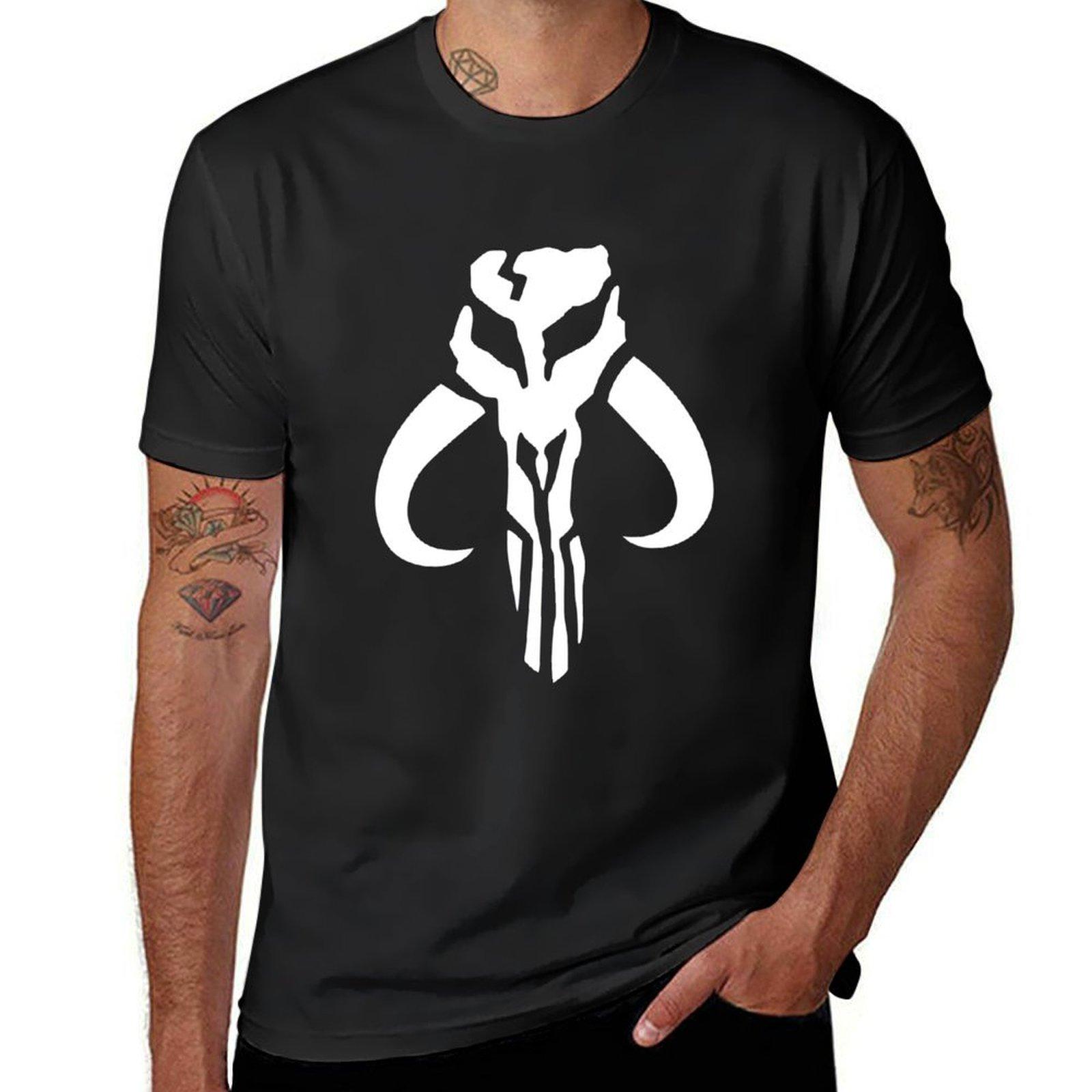 Mandalore Mythosaur Skull (White) T-Shirt new edition kawaii clothes plus sizes vintage Men s cotton t-shirt S разноцветный