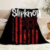 Slipknot Band Red Stripe Throw Blanket - Stain & Tear Resistant, All-Season, Machine Washable - For Bedroom, Sofa, Camping