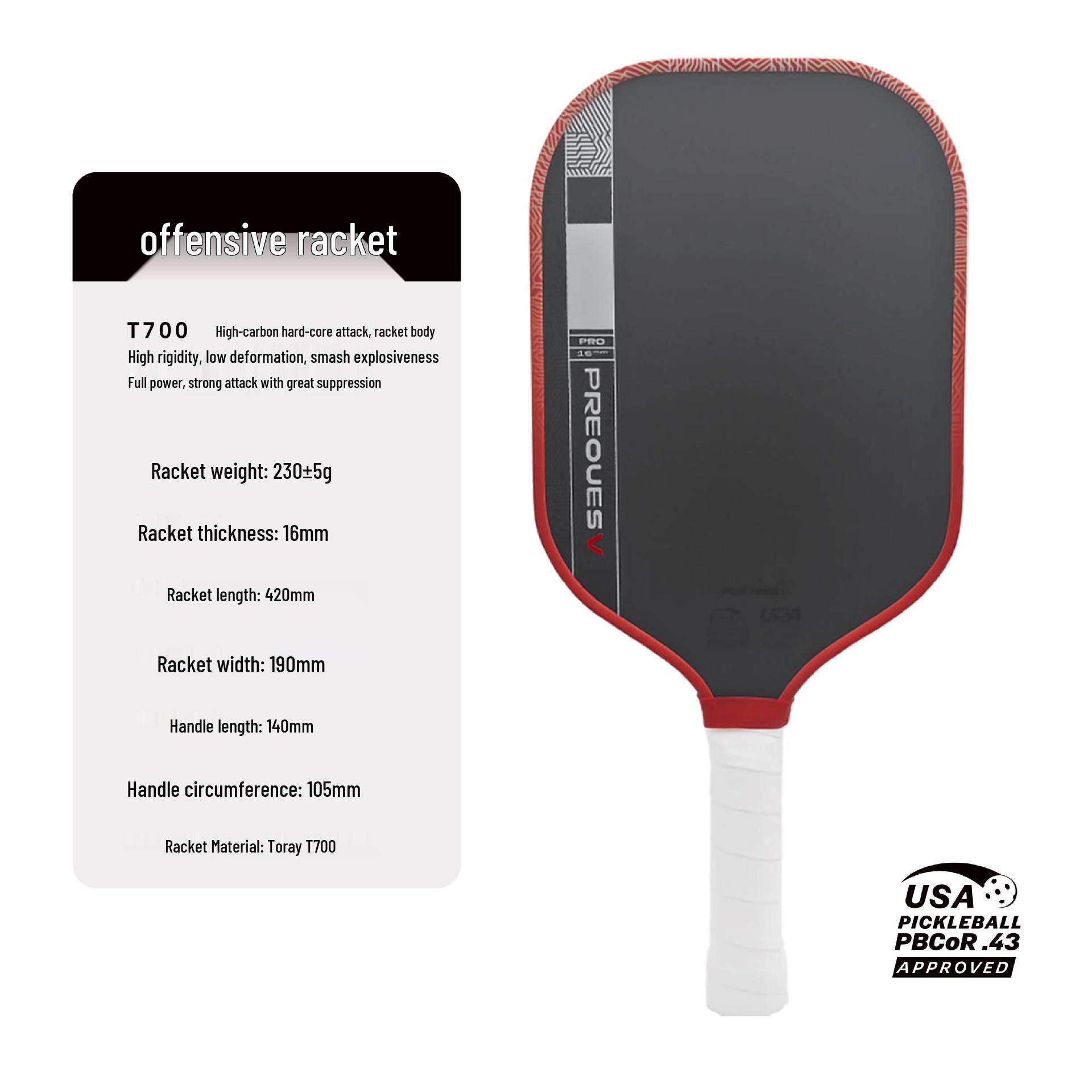 GEN5 Professional Pickleball Paddle, T700 Carbon