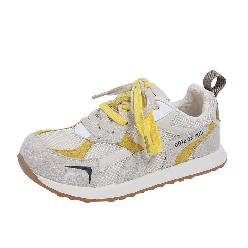 thick-soled women's breathable mesh shoes summer thin training shoes with 2025 mesh A new Gandbai sports and leisure shoes