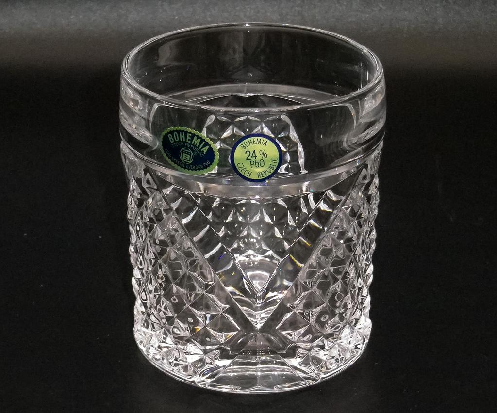 Bohemian Glass Whiskey Glass "Megan" (Single Item) 20298-07603-320